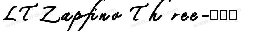 LTZapfino Three字体转换